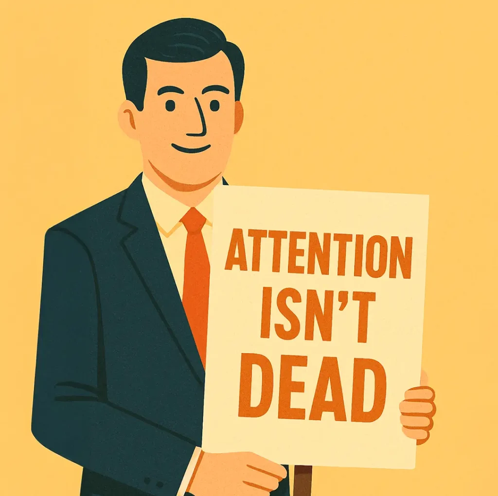 Attention isn't dead, attention spans are just shorter