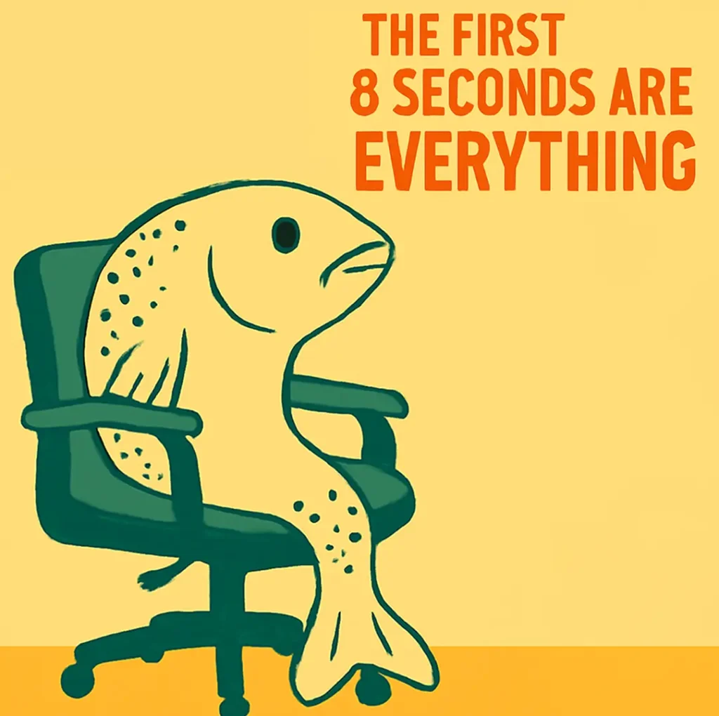 With shorter attention span, the first 8 seconds of content are very important